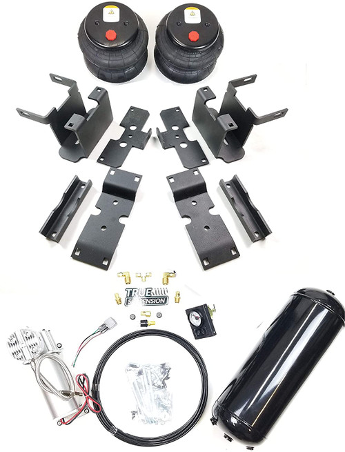 Compatible with Ford F150 Pickup Truck 15-19 Towing Assist Helper Air Ride Suspension Complete Kit In-Cab Controls with Reserve Tank Kit 4WD 2WD