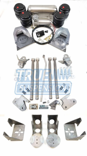 Complete 1971-1991 Chevrolet Chevy GMC C20 C30 Pickup Air Ride Suspension Lowering System Kit HD Tow