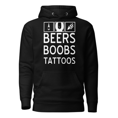 Beers Boobs Tattoos Hoodie
