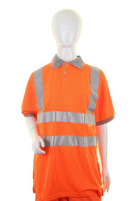 Beeswift Women's Hi Vis Polo Shirt Short Sleeve Orange