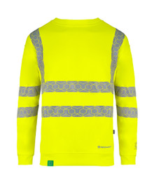 Beeswift Envirowear Men's Hi Vis Sweatshirt Long Sleeve Yellow