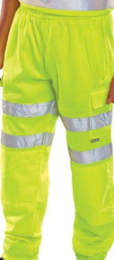 Beeswift Men's High Visibility Jogging Bottoms Yellow