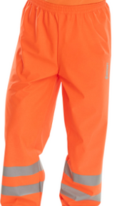 Beeswift Men's High Visibility PU Work Over Trousers Orange