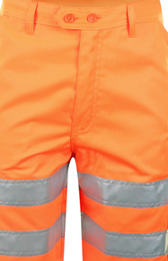 Beeswift Men's High Visibility Rail Spec Shorts Orange