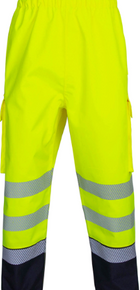 Beeswift Men's Deltic Hi Vis Over Trousers Two Tone Yellow Navy