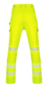 Beeswift Men's Envirowear High Visibility Work Trousers Yellow