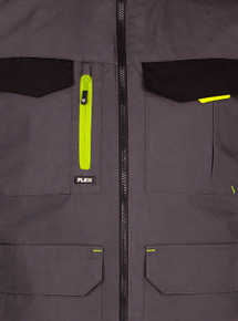 Beeswift Men's FLEX Workwear Gilet Two Tone Jacket Grey Black