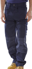 Beeswift Men's Premium Multi Purpose Work Trousers Navy