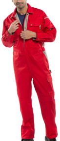 Beeswift Men's Click Premium Boilersuit Red