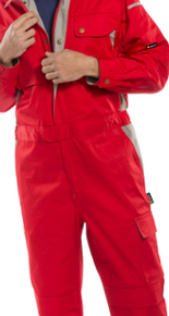 Beeswift Men's Click Premium Boilersuit Red