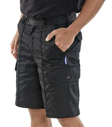 Beeswift Men's Cargo Pocket Shorts Black