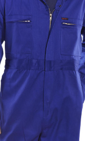 Beeswift Men's Super Click Heavyweight Boilersuit Royal Blue