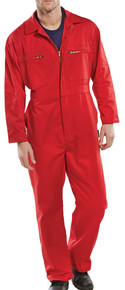 Beeswift Men's Super Click Heavyweight Boilersuit Red