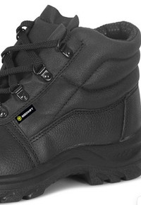 Beeswift Men's Steel Toe Cap 4 D-ring Boot Dual Density PU Black