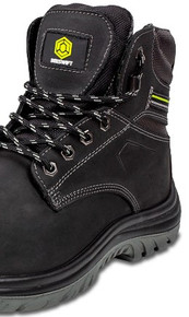 Beeswift Men's Steel Toe Cap Action Waxy Leather Ankle Boot Black