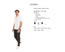 Uneek Men's Work Classic Cotton V Neck T-Shirt