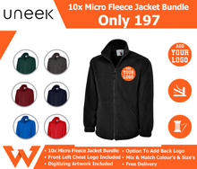 Uneek Men's Work Classic Full Zip Micro Fleece Jacket