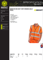 Beeswift Hi Vis Vest Waistcoat Class 2 En Iso 20471 Orange