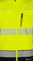 Beeswift Deltic Men's Hi Vis Softshell Gilet Two Tone Yellow Navy