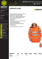 Beeswift Men's High Visibility Carnoustie Jacket Orange