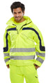 Beeswift Men's Hi Vis Eton Breathable En471 Jacket Yellow Navy