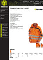 Beeswift Men's Hi Vis Eton Breathable En471 Jacket Orange Black