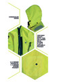 Beeswift Men's Deltic Hi-vis Jacket Two Tone Jacket Yellow Navy