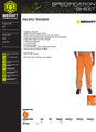 Beeswift Men's High Visibility Rail Spec Trousers Orange