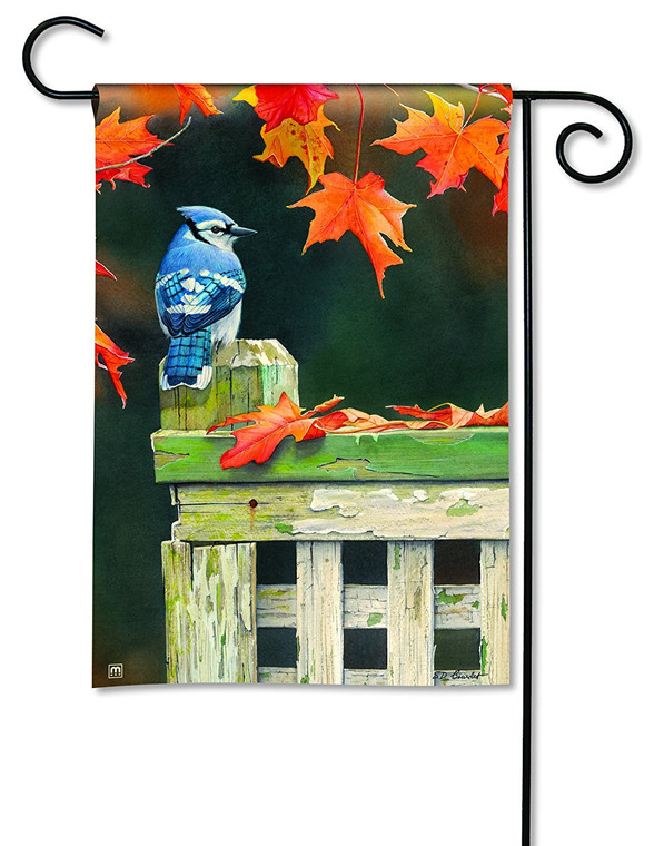 BreezeArt MAIL35971 Autumn Blue Jay Garden Flag