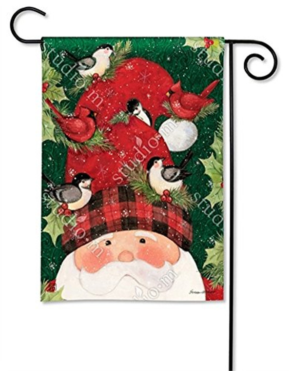 BreezeArt Lumberjack Santa Garden Flag