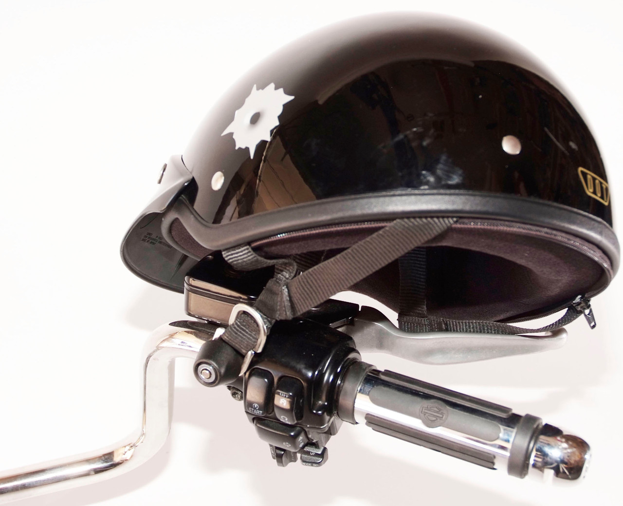 open face helmet lock for bike