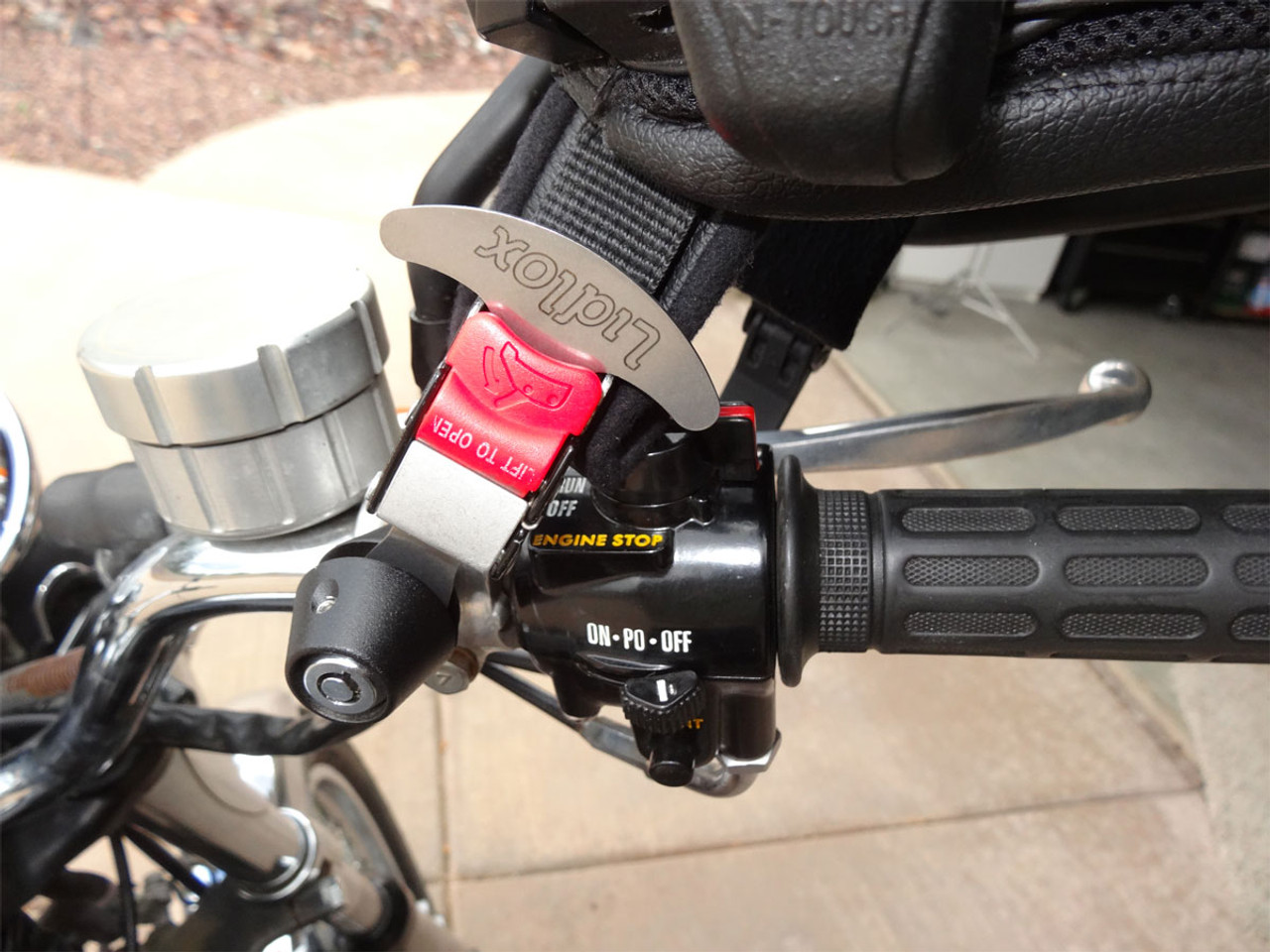 World's Slickest Motorcycle Helmet Lock for Metric Bikes