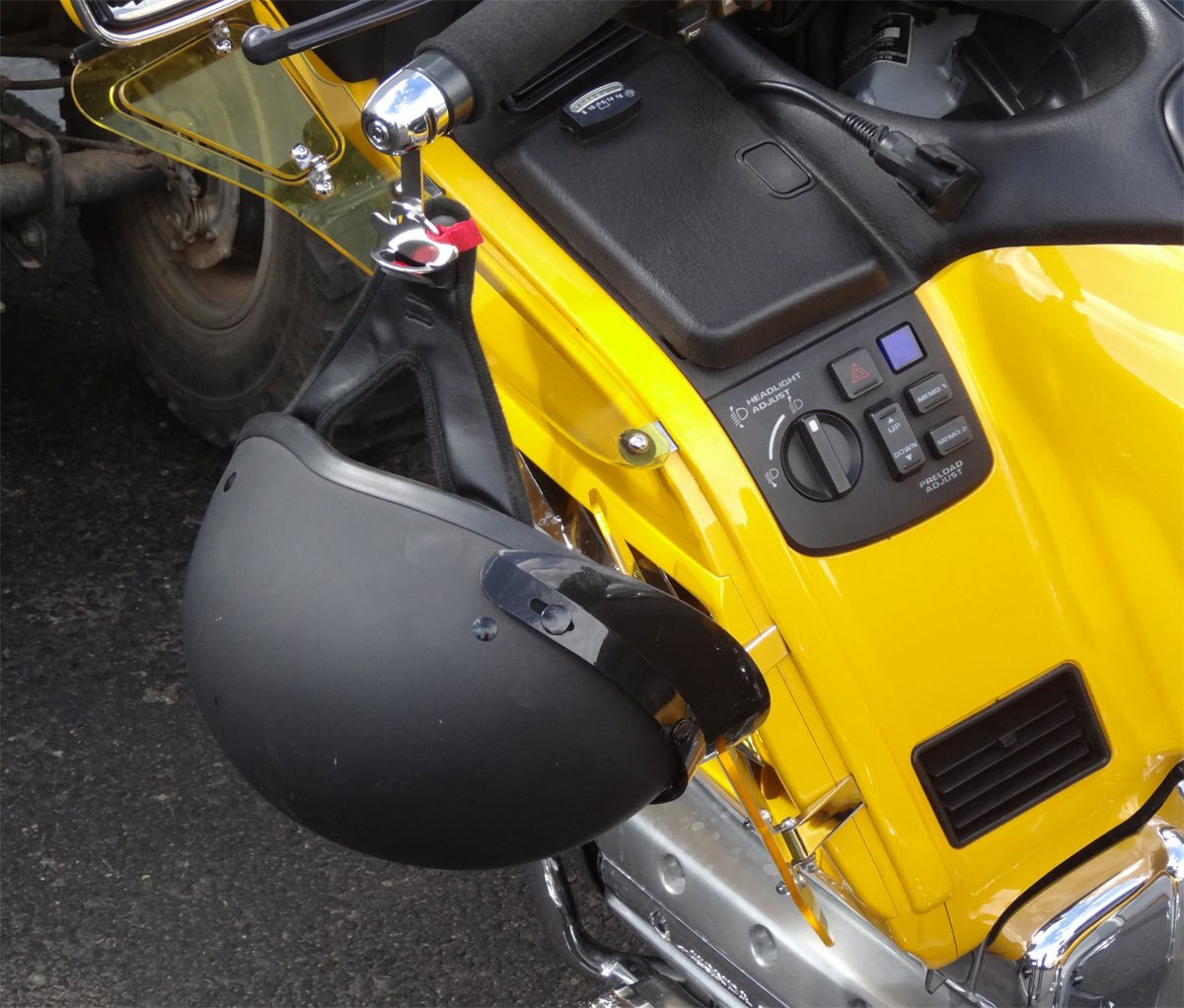 Lidlox, the World's Slickest Helmet Lock for Honda Gold Wing and