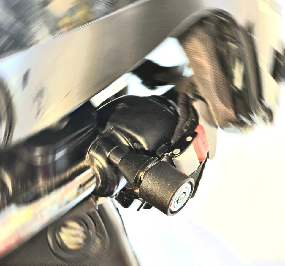 World's Slickest Helmet Lock for Metric Motorcycles
