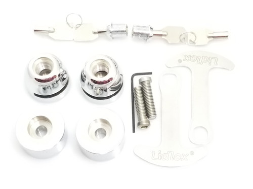 1008-CC Lidlox Pair for BMW, Chrome Spacer, Chrome Lock 1008-CC Lidlox Pair for BMW, Chrome Spacer, Chrome Lock