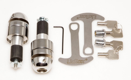 1056-CC Lidlox Helmet Lock Pair for Suzuki Boulevard, Chrome