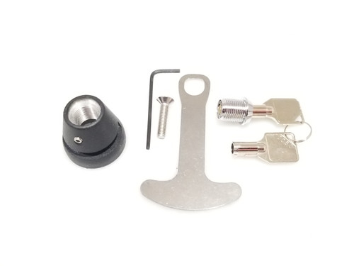 1065-B, Lidlox Helmet Lock Single for Kuryakyn Omni Grips, Chrome.