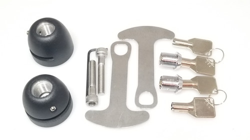 8400-B, Lidlox Pair, 8mm Bolt, Universal, Black