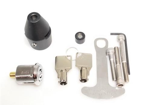 5003-B, Lidlox Heavy Duty Helmet Lock Single for Metric Motorcycles, Black. 5003-B, Lidlox Heavy Duty Helmet Lock Single for Metric Motorcycles, Black.