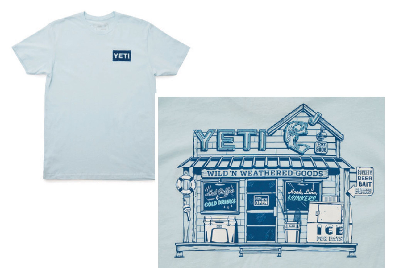 Yeti Bait Shop T-Shirt - Coastal Cottage