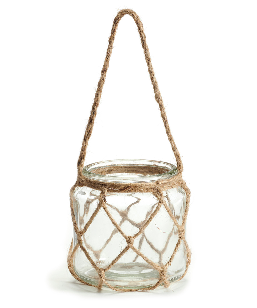 Clear Rope Candle Holder