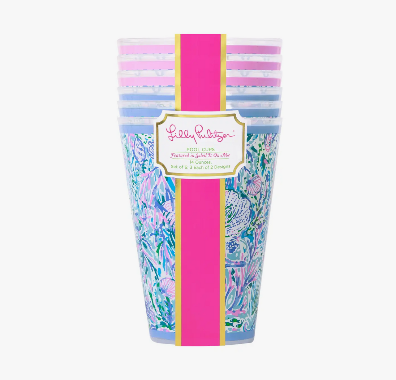 Lilly Pulitzer Pool Cups - Thumbnail 2