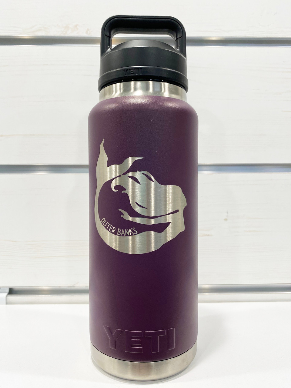 Custom Outer Banks Mermaid 36oz Yeti Water Bottle - Coastal Cottage