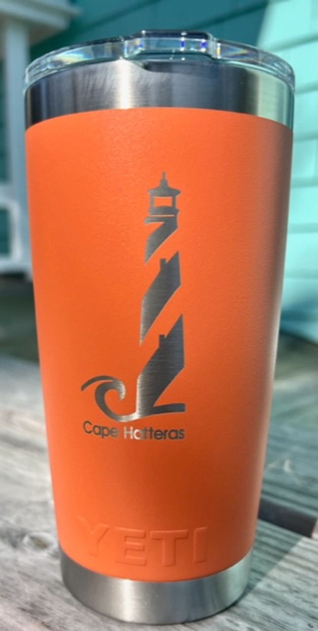 Custom Yeti 20oz Navy Tumbler with Cape Hatteras Lighthouse - Coastal  Cottage Outfitters