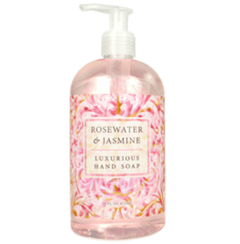greenwich bay trading company rosewater & jasmine liquid hand soap