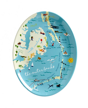 outer banks melamine tray platter