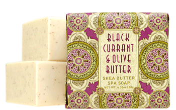 black currant and olive oil square bar soap