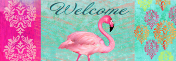signature sign welcome flamingo signature sign welcome flamingo