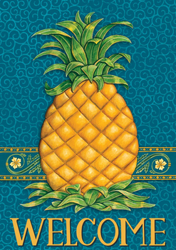 pineapple welcome garden flag pineapple welcome garden flag