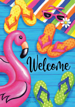 Garden Flag Summer Welcome Garden Flag Summer Welcome